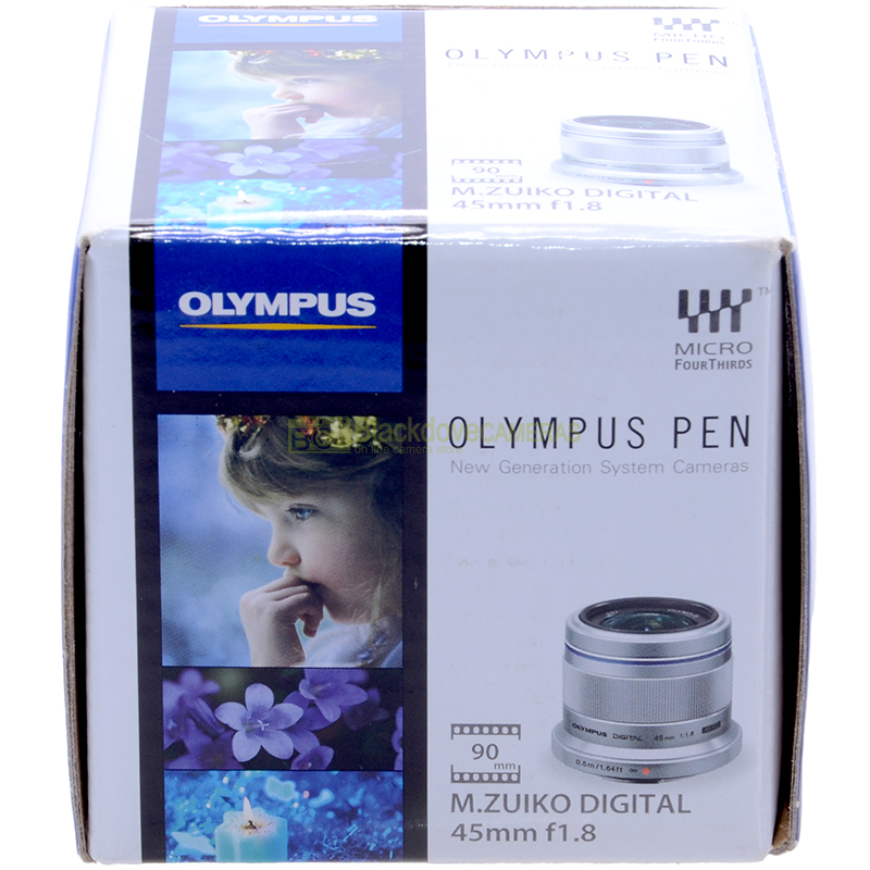 Olympus M Zuiko digital 45mm f1,8 Silver