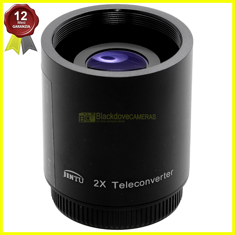 Moltiplicatore di focale JINTU 2x Teleconverter per obiettivi innesto a vite T2