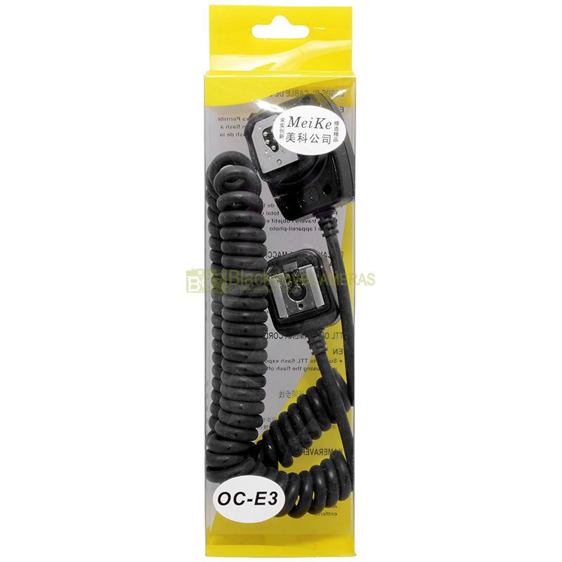 Meike Off camera shoe cord OC-E3 cavo prolunga flash TTL per fotocamere Canon
