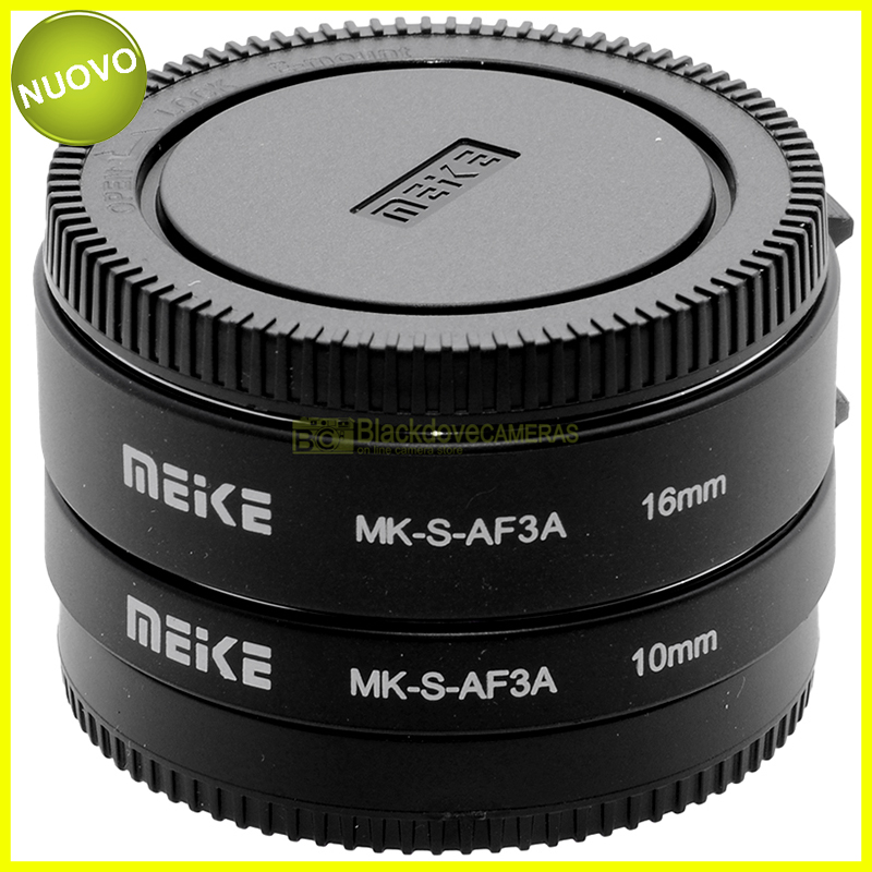 Meike Kit 2 anelli Macro Closeup 10mm. 16mm. Autofocus per Sony E-Mount Extender