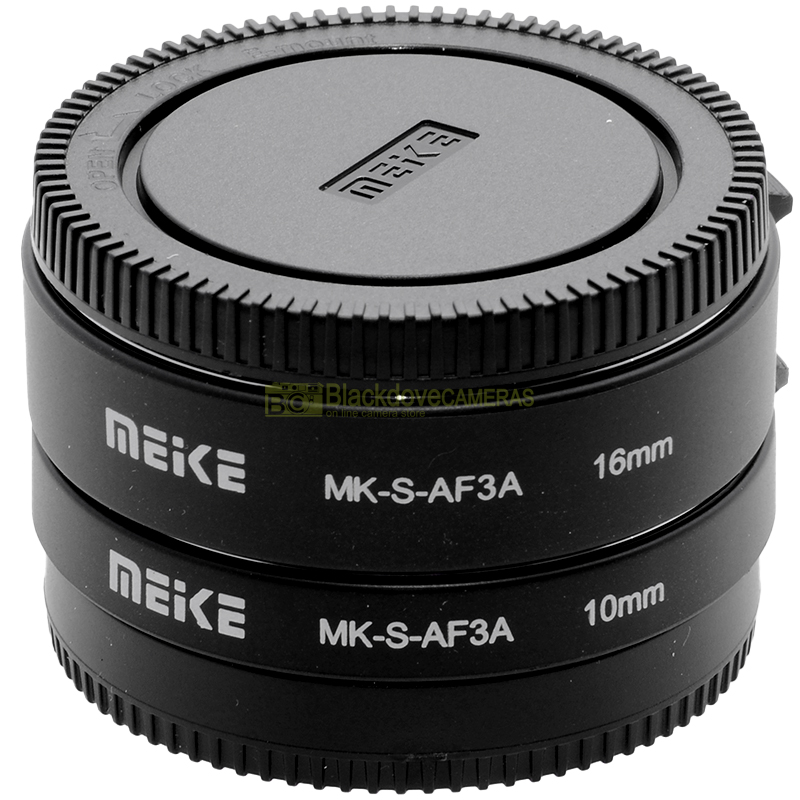 Meike Kit 2 anelli Macro Closeup 10mm. 16mm. Autofocus per Sony E-Mount Extender