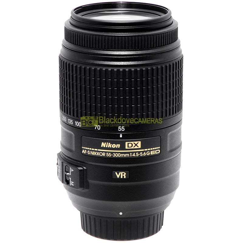Nikon AF-S 55-300mm DX VR – Vista laterale