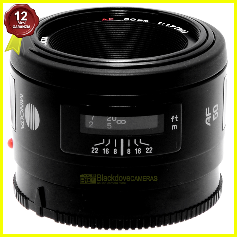 “Minolta zoom AF 50mm. f1,7 per Sony A-Mount e Minolta AF”