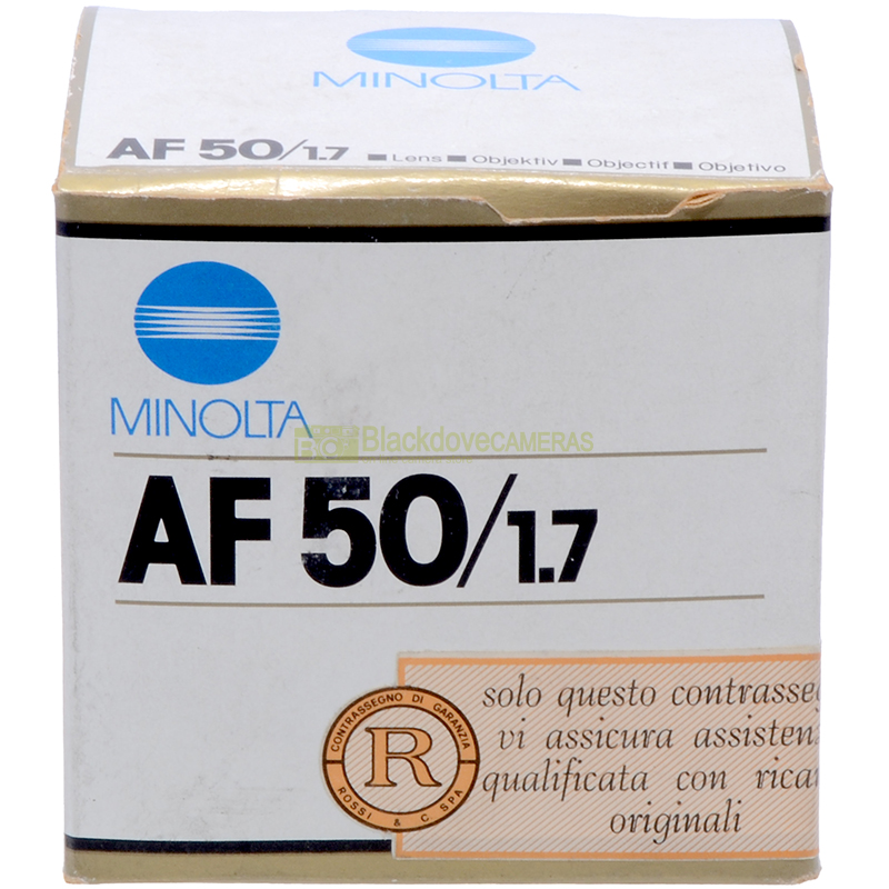 “Minolta zoom AF 50mm. f1,7”