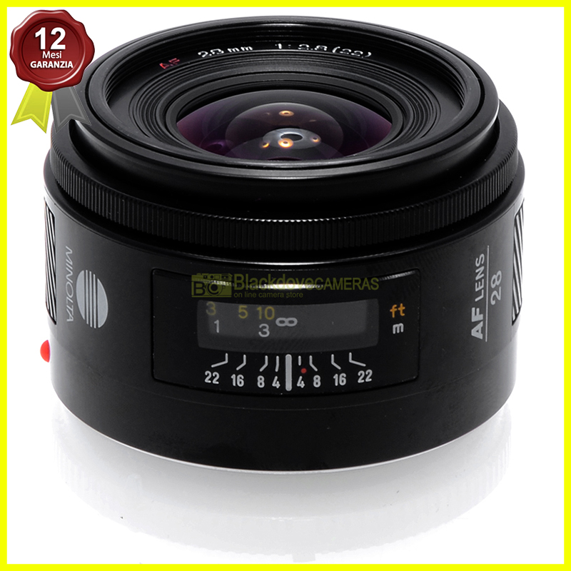 Minolta AF 28mm. f2,8 Obiettivo A-Mount FX per fotocamere reflex Sony e Minolta 