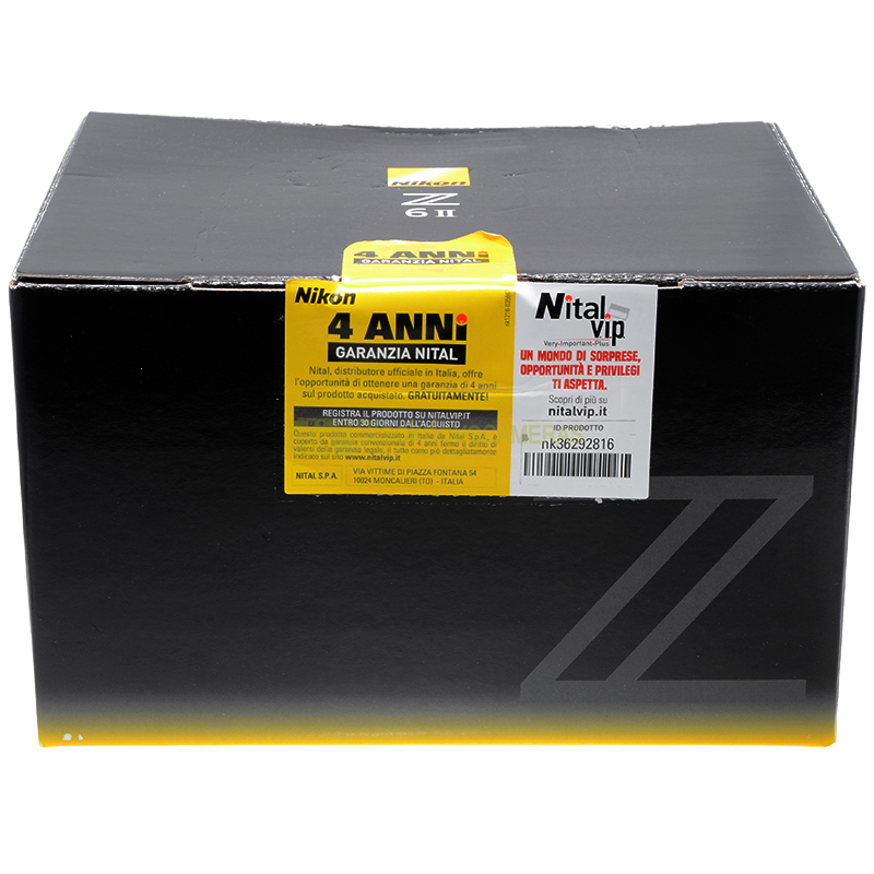 Nikon Z6 II body fotocamera mirrorless digitale innesto Z. Nital. 24,3Mp, 4K.