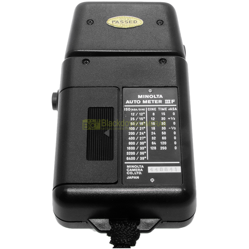 Esposimetro Flash Meter Minolta Autometer III. Luce incidente, riflessa, flash.