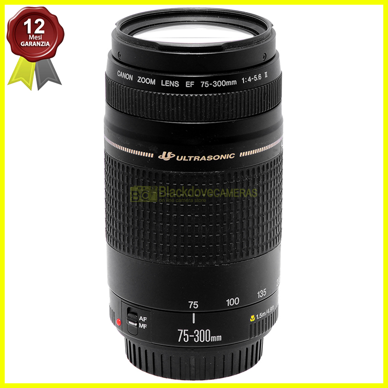Obiettivo Canon EF 75/300mm f4-5,6 II USM zoom FX per fotocamere reflex EOS AF