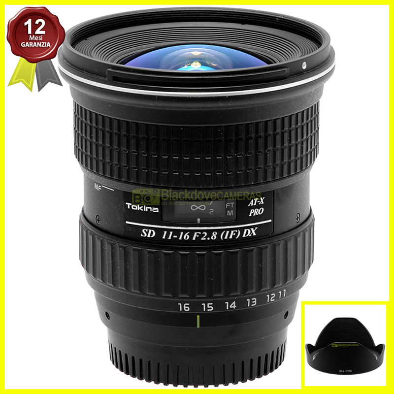 Tokina AF 11-16mm. f2,8 IF DX ATX Pro obiettivo per reflex digitali Nikon. 11/16