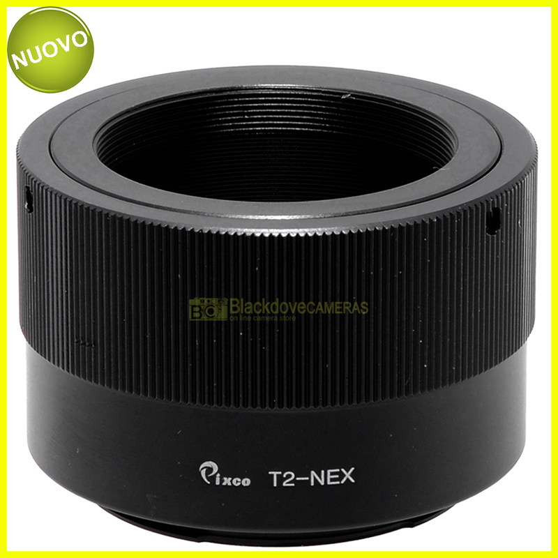 Adapter per obiettivi/accessori a vite T2 su fotocamere Sony E-Mount. Adattatore