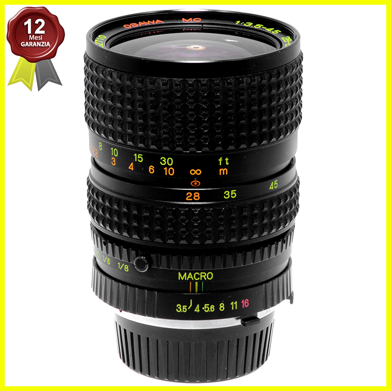 Osawa 28/80mm. f3,5-4,5 Macro 1:4 obiettivo zoom per fotocamere Minolta MC MD