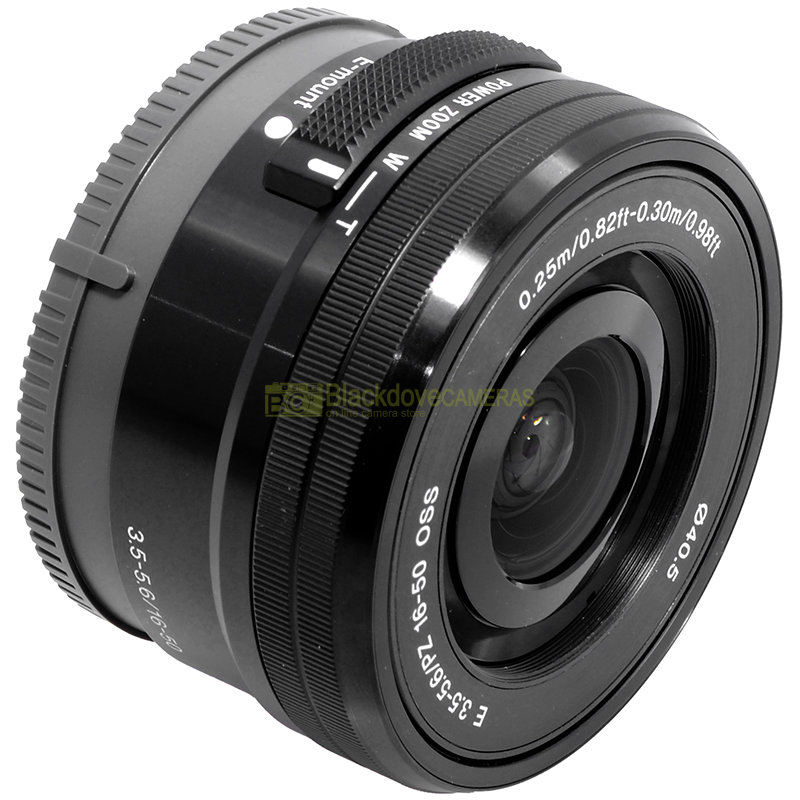 Sony E 16-50mm f/3.5-5.6 PZ OSS Nero Obiettivo Zoom per Sony E-Mount vista dettagliata