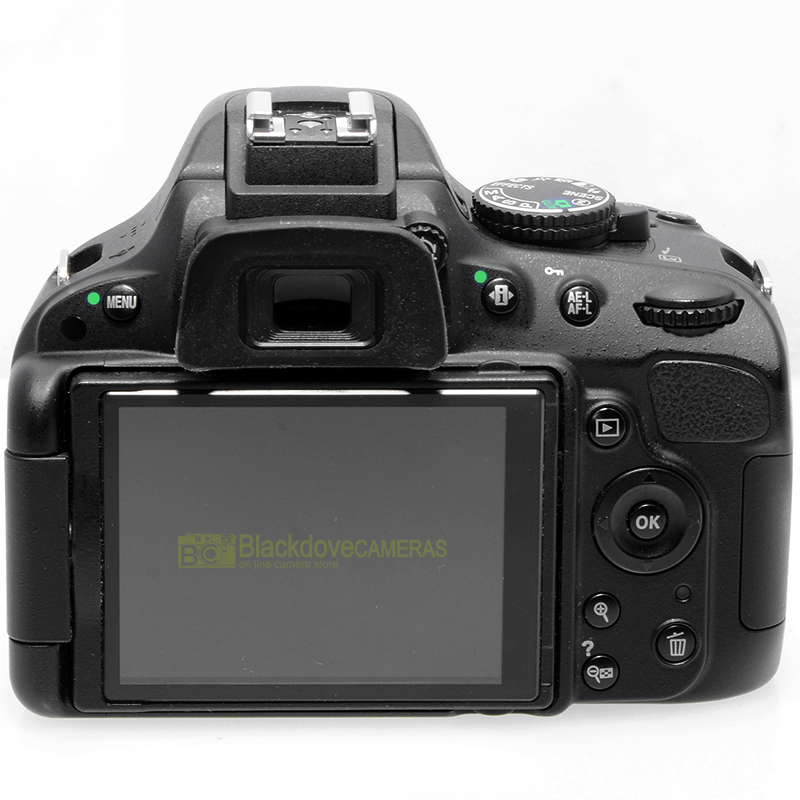Nikon D5100 DSLR corpo macchina vista posteriore