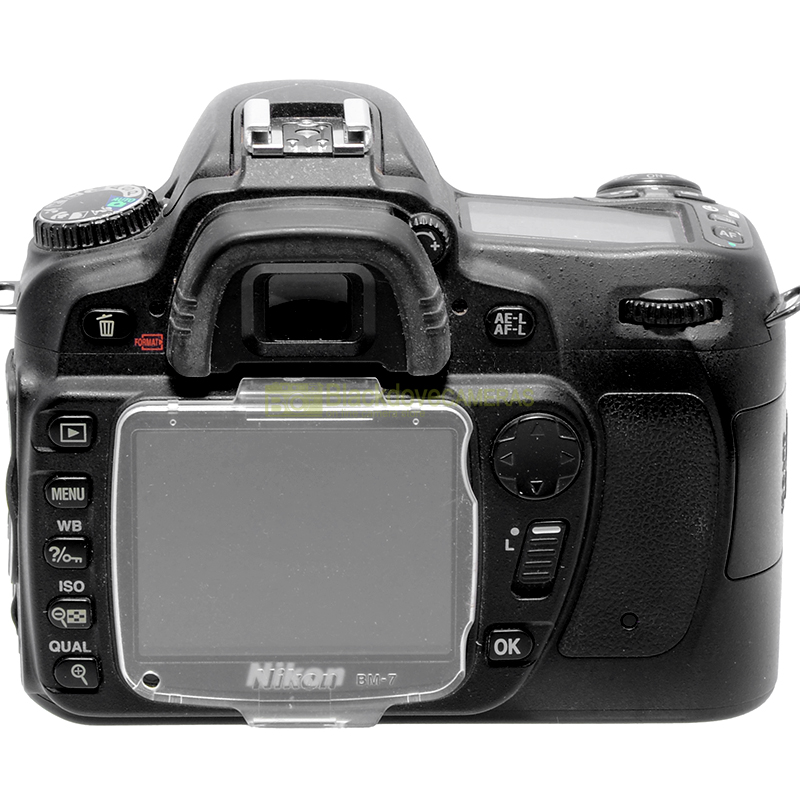 Nikon D80 DSLR vista posteriore display e comandi