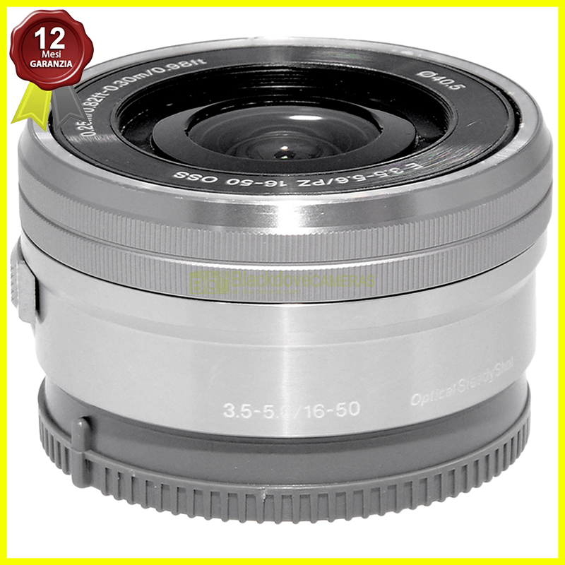 Sony E 16-50mm f/3.5-5.6 OSS PZ Silver obiettivo zoom per Sony E-Mount NEX usato