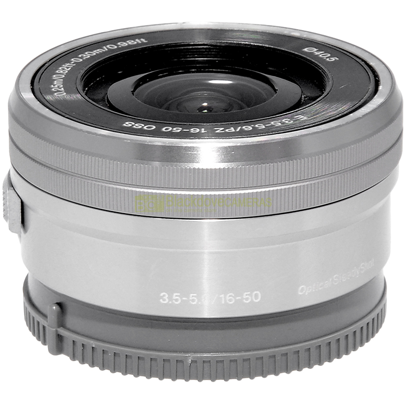 Sony E 16-50mm OSS PZ Silver obiettivo zoom vista posteriore