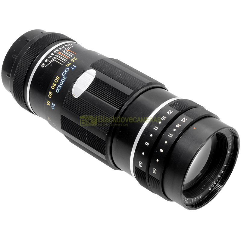 Pentax Asahi Super-Takumar 200mm f/5.6 vista laterale