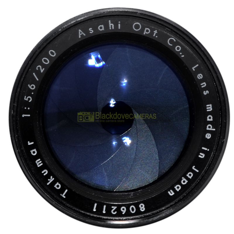 Pentax Asahi Super-Takumar 200mm f/5.6 dettagli ottiche