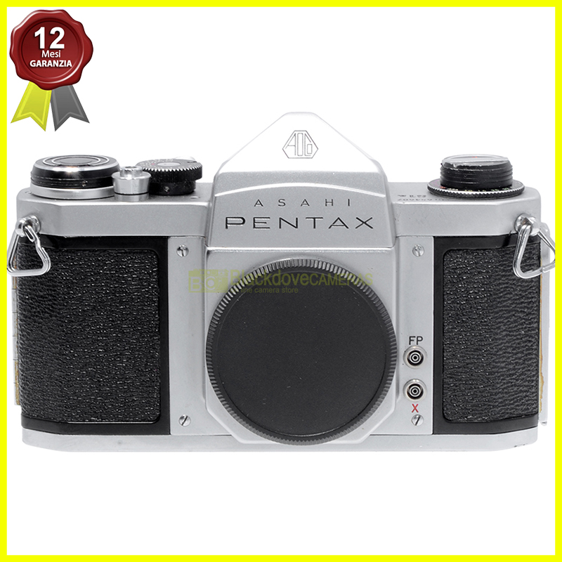 Pentax S1a Silver fotocamera reflex analogica vista frontale