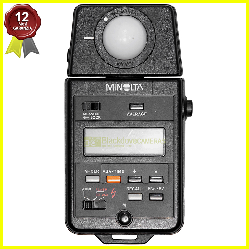 Minolta Autometer III esposimetro professionale vista frontale