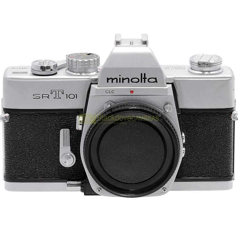 Minolta SRT 101 reflex vintage vista superiore