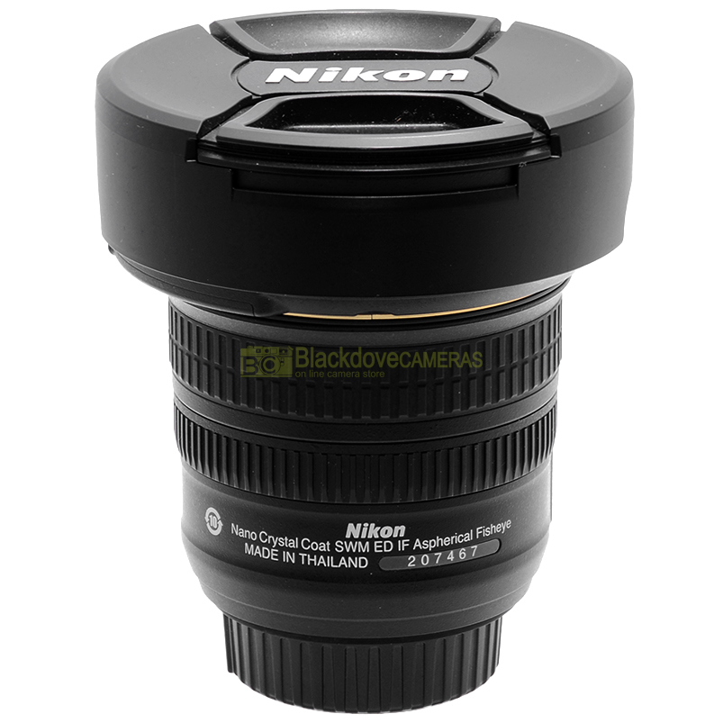 Nikon fisheye 8–15mm dettaglio lente