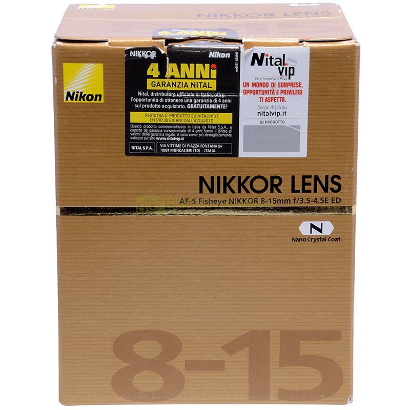 Nikon AF-S fisheye 8–15mm condizioni estetiche
