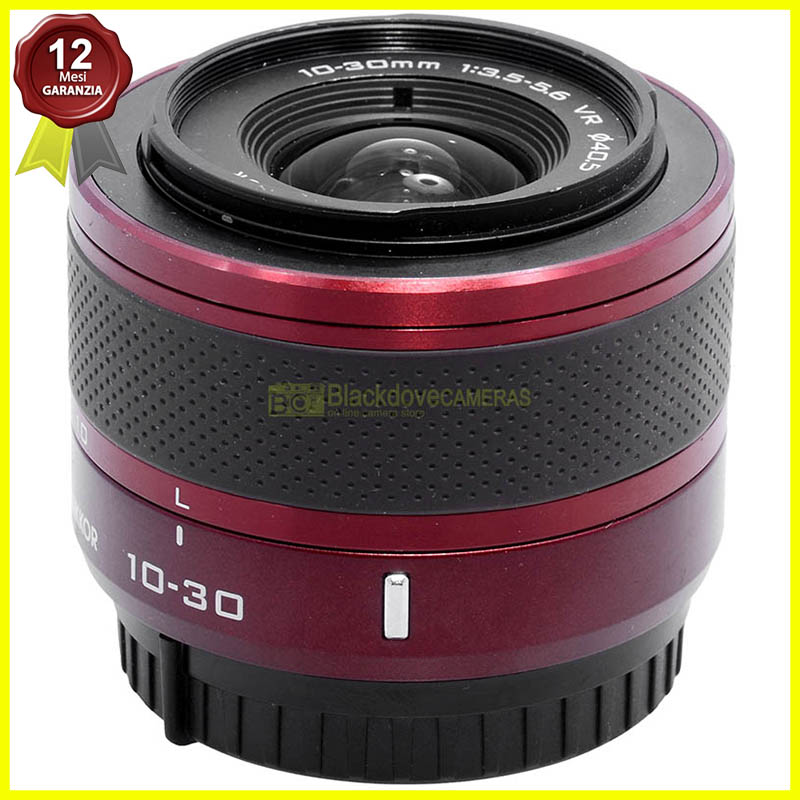Obiettivo Nikon 1 Nikkor 10-30mm VR Bordeaux - Vista frontale