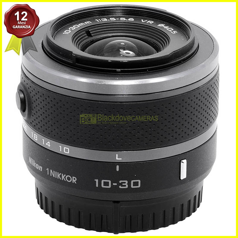 Obiettivo Nikon 1 Nikkor 10-30mm VR Nero Black - Vista frontale