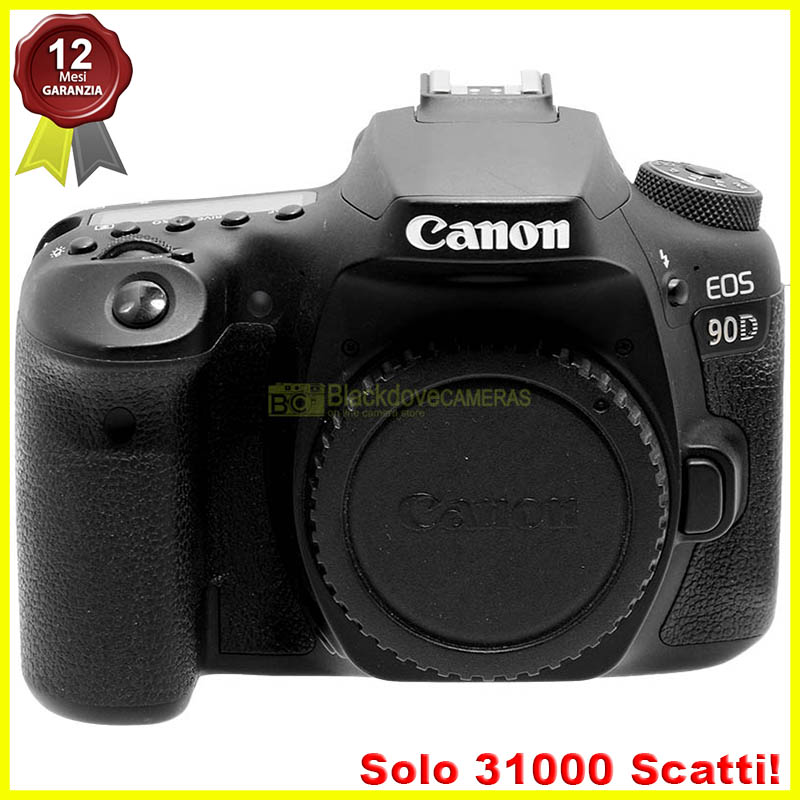 Canon EOS 90D solo corpo reflex digitale APS-C 32.5MP 4K - foto reale