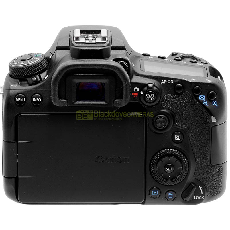 Canon EOS 90D reflex digitale - vista posteriore