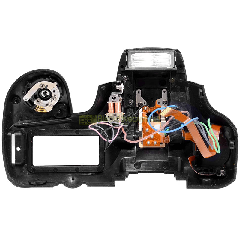 Calotta con flash e ghiere per Pentax K100D