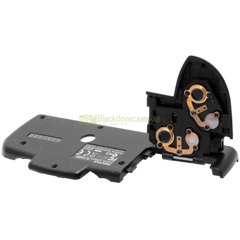 Fondello con sportello batterie per Pentax K100D – Ricambio Originale usato.