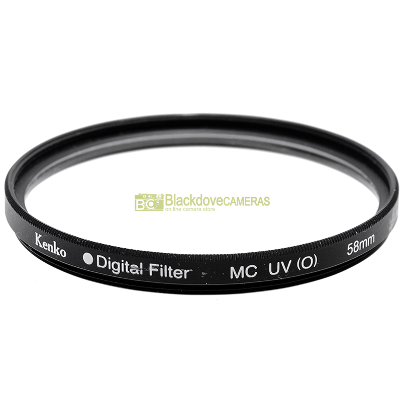 Filtro UV 58mm Kenko Digital MC UV (0) per Canon Nikon Sony Fuji Lente 58 mm M58 6 Filtro UV 58mm vista frontale