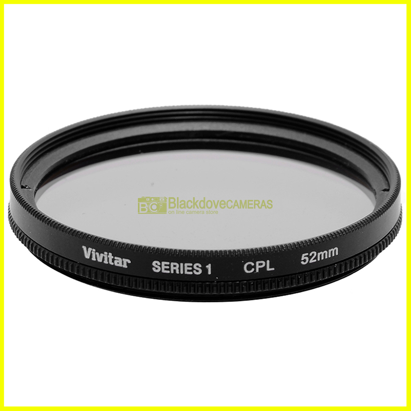 Filtro CPL 52mm Vivitar Series 1 Polarizzatore Circolare - Elimina Riflessi M72