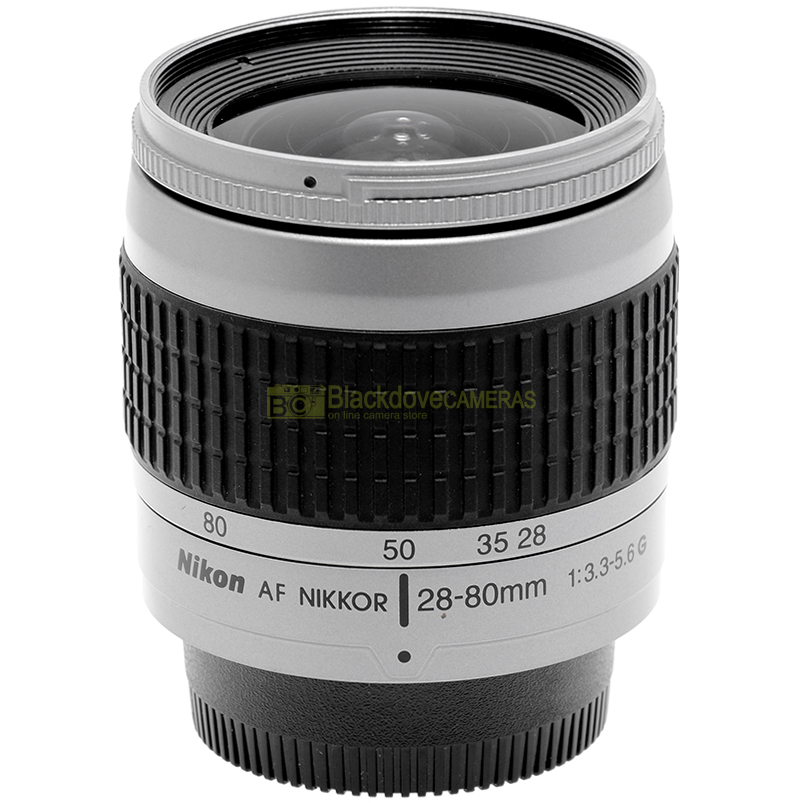 Nikon AF 28-80mm Silver vista frontale