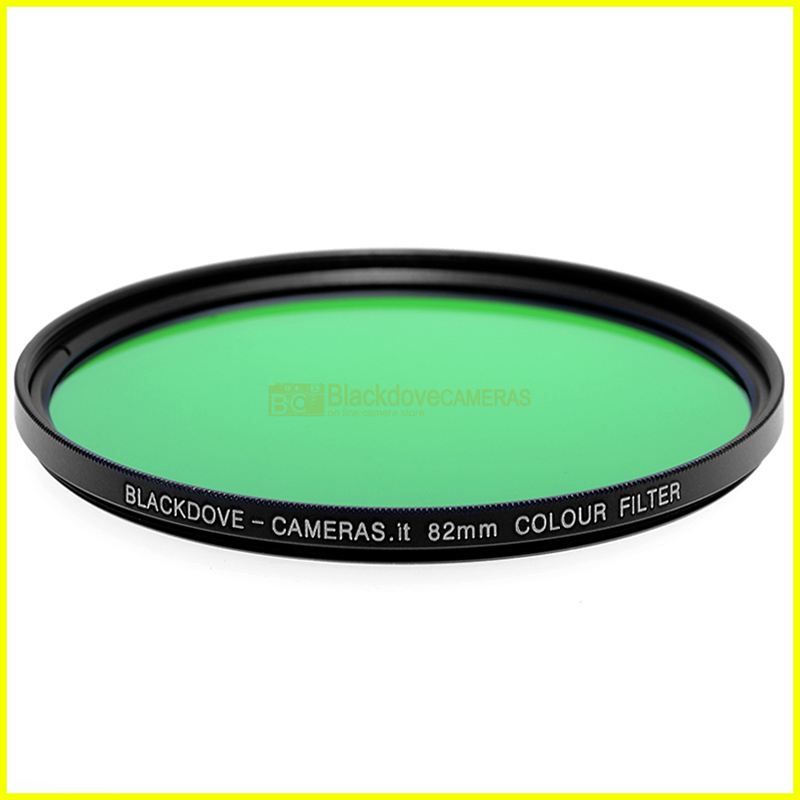 Filtro Verde 82 mm Blackdove-cameras Green Filter per Obiettivi Diametro 82mm - foto reale