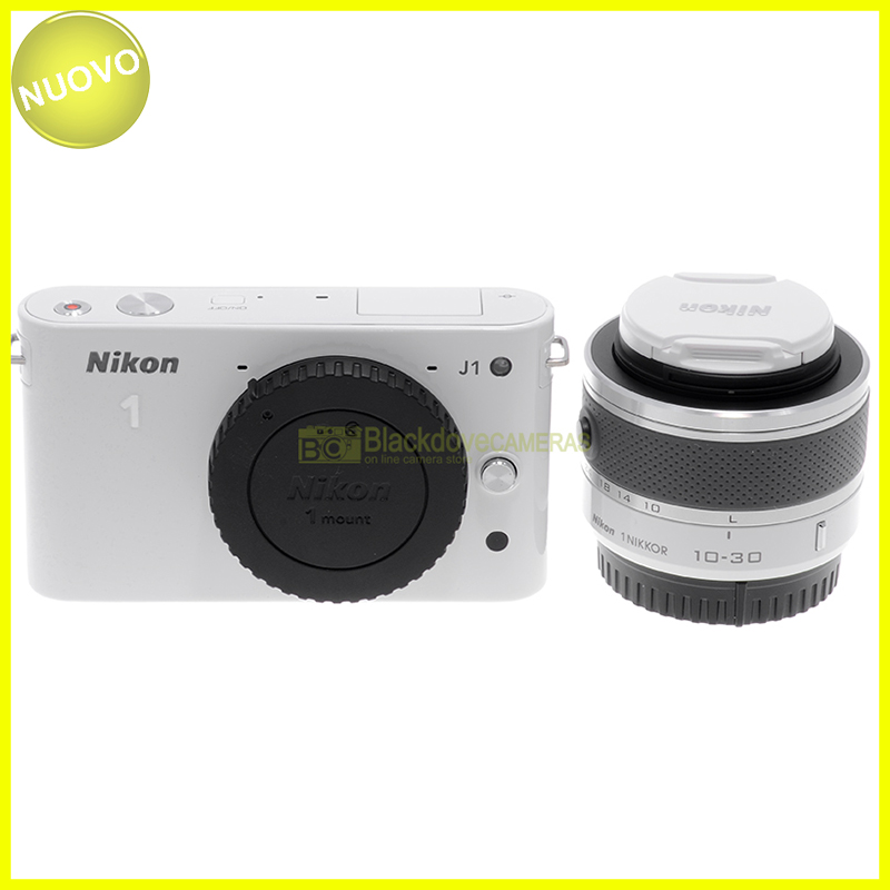 Nikon 1 J1 White Kit con Zoom 10-30mm – Fotocamera mirrorless bianca usata in ottime condizioni