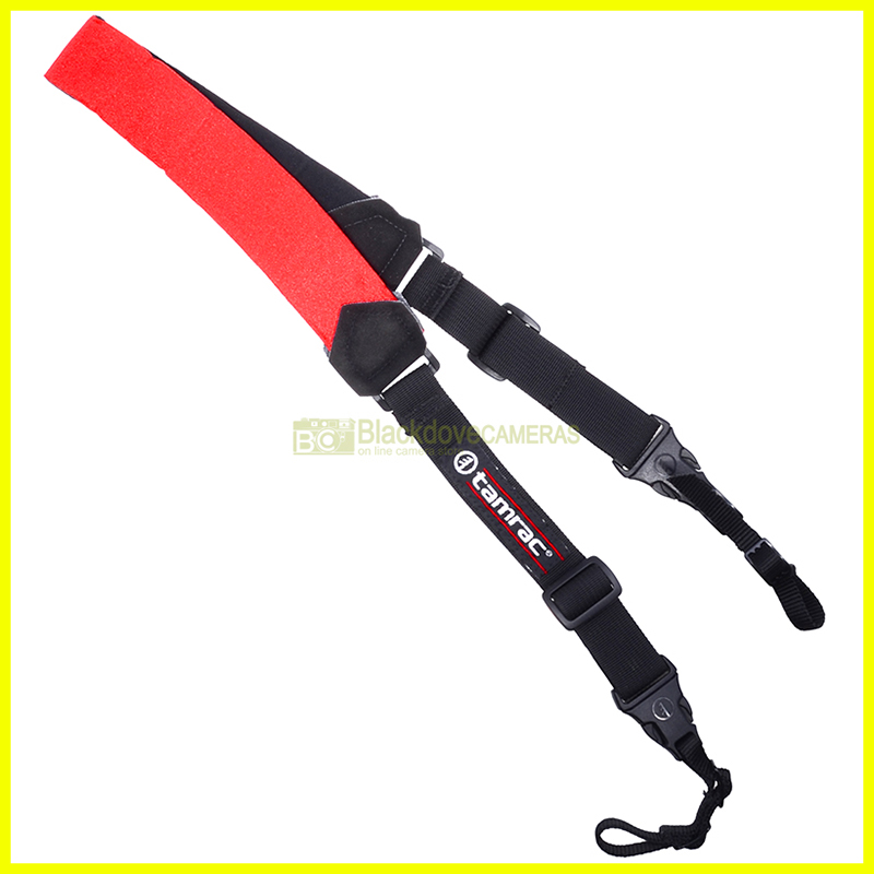 Tracolla Tamrac Shock Absorber in neoprene rosso – Vista principale