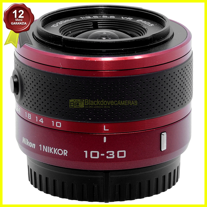 Obiettivo Nikon 1 Nikkor 10-30mm VR Bordeaux - Vista frontale