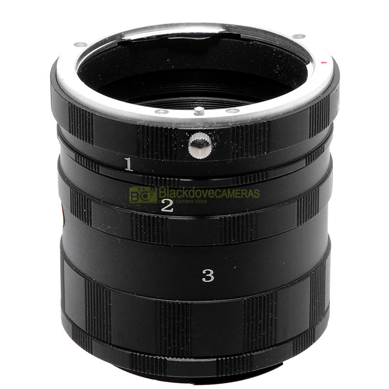 Set 3 Tubi Prolunga Macro per Canon EOS EF EF-S Manual Focus Extension Tube