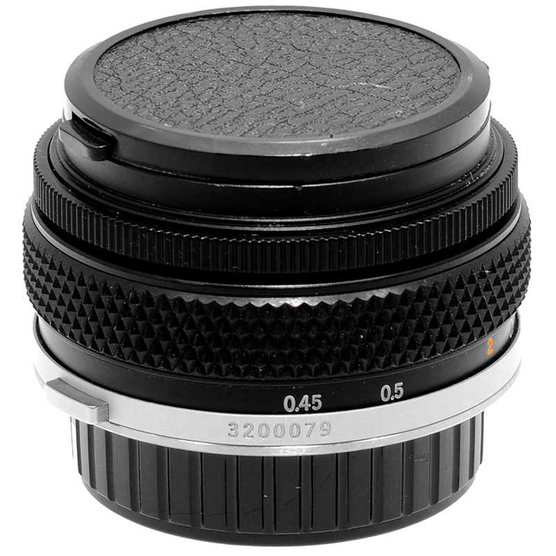 Olympus Zuiko MC Auto‑S 50mm f/1.8 – dettaglio frontale