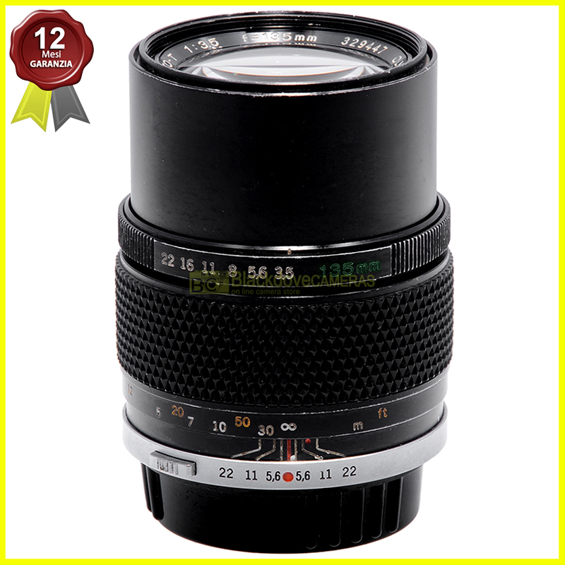 Obiettivo Olympus Zuiko Auto-T 135mm f/3.5 - Baionetta OM System a pellicola