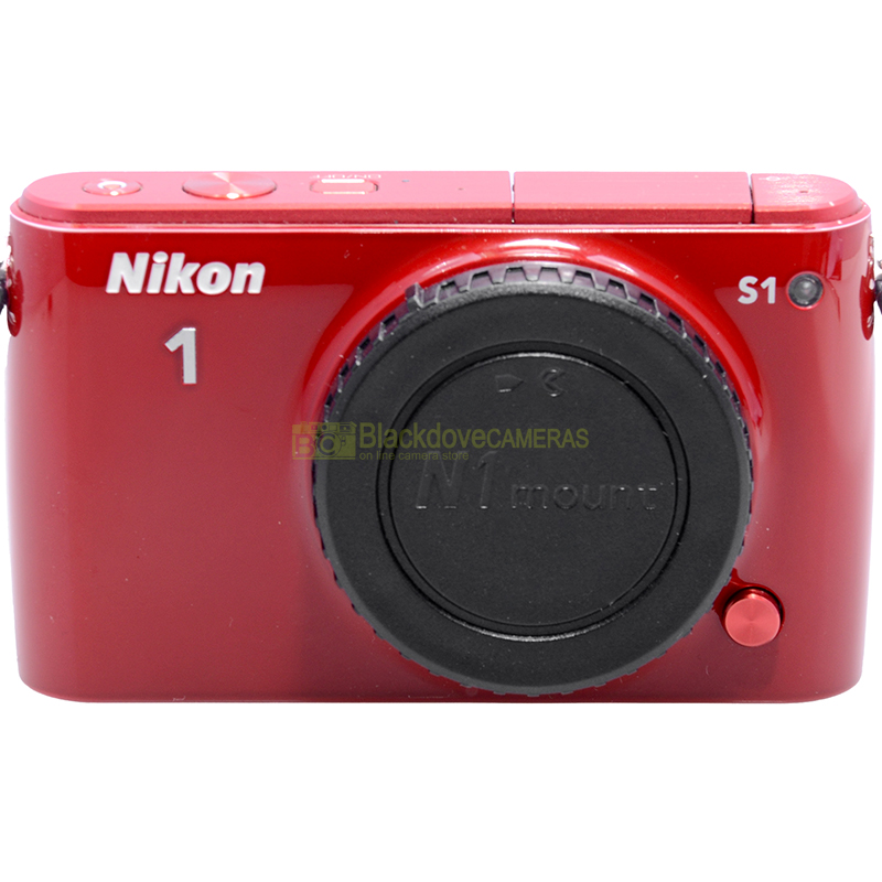 Nikon 1 S1 Red Body Only | Mirrorless Digitale Compatta | Leggi/Read! 11 Nikon 1 S1 Red – vista posteriore