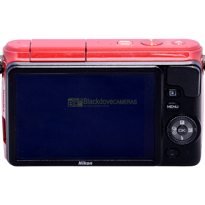 Nikon 1 S1 Red Body Only | Mirrorless Digitale Compatta | Leggi/Read! 12 Nikon 1 S1 Red – vista posteriore