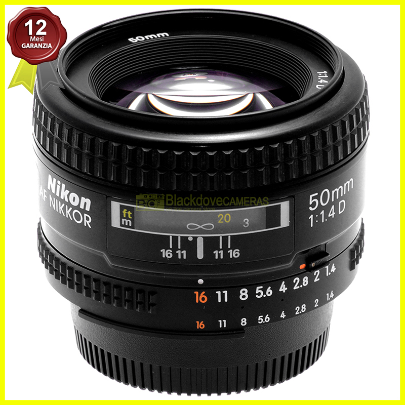 Nikon AF-D 50mm f/1.4 Nikkor obiettivo luminoso Made in Japan