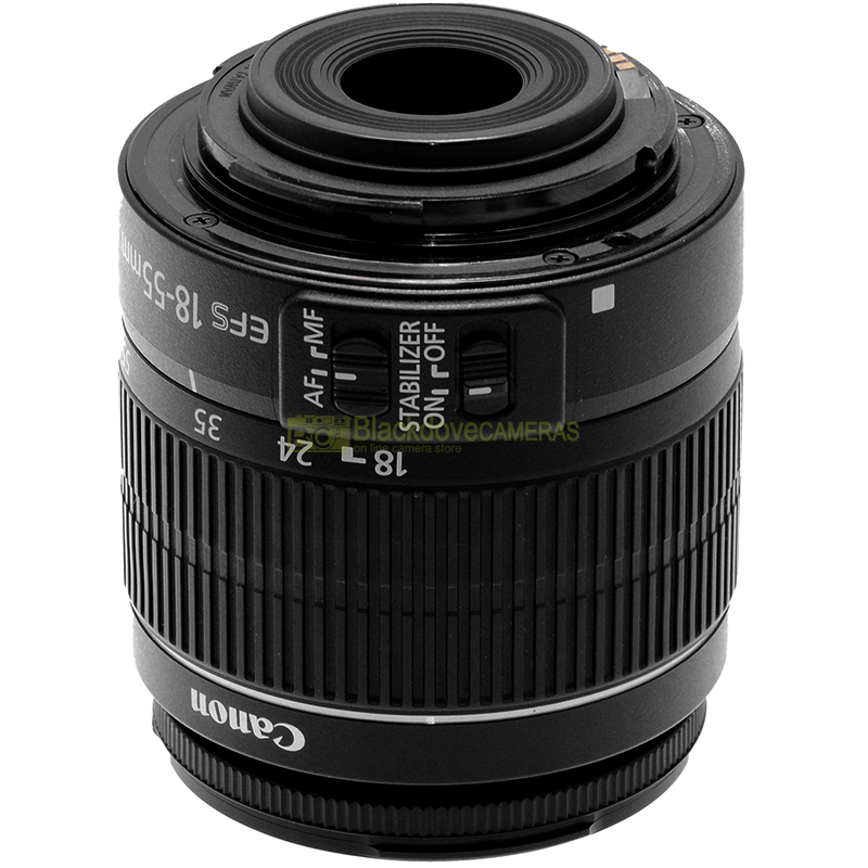 Canon EF-S 18-55mm f/3.5-5.6 IS II – vista laterale