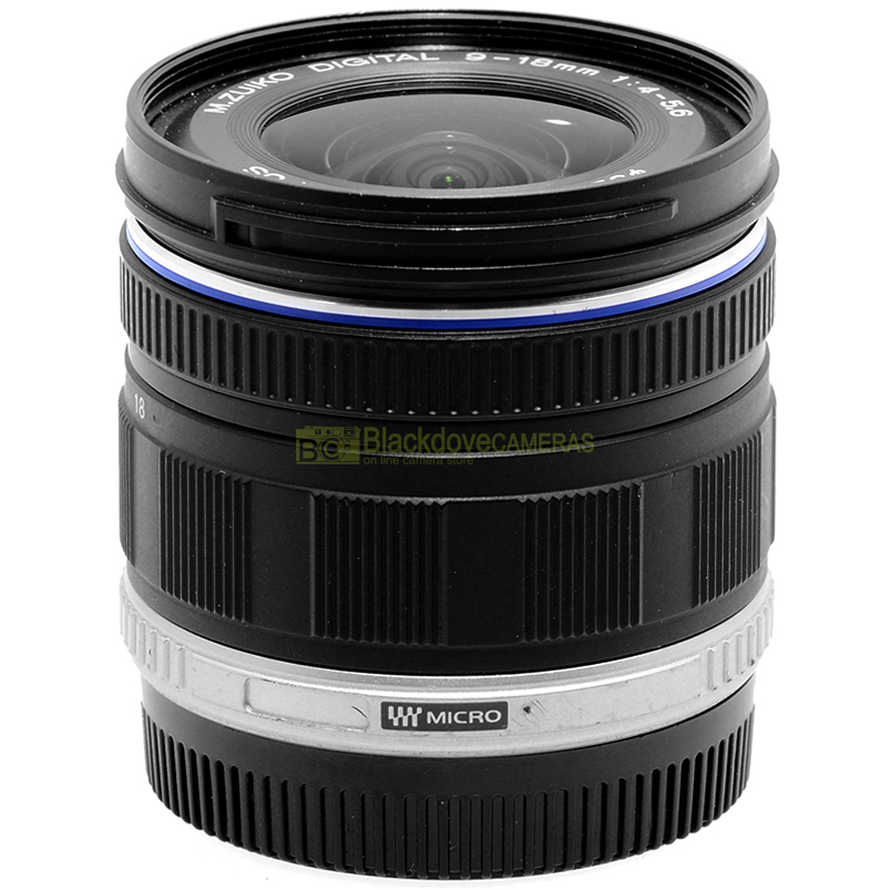 Olympus M.Zuiko 9‑18mm f/4‑5.6 ED – vista laterale