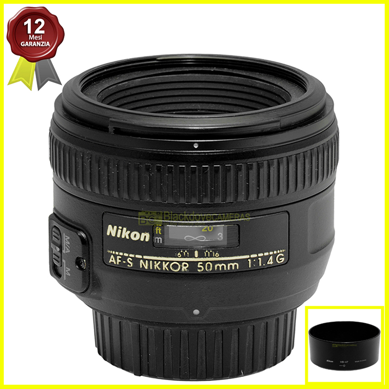 Nikon AF-S Nikkor 50mm f/1.4 G – vista principale