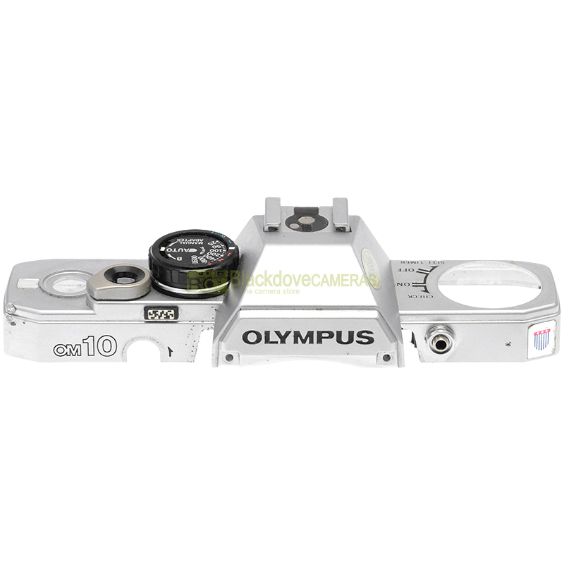 Calotta superiore Olympus OM‑10 silver – vista frontale